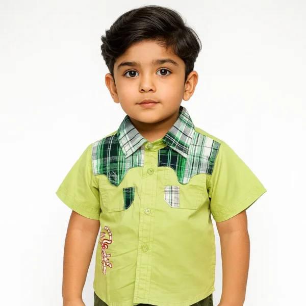 Green Button-Down Shirt