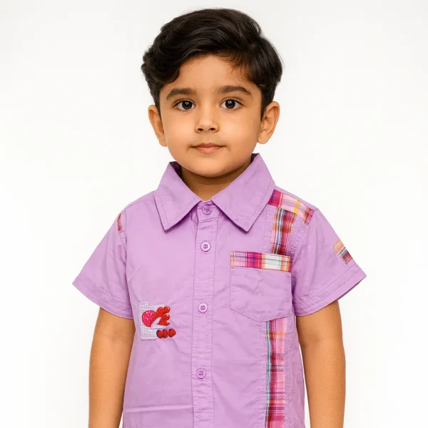 Lavender Button-Down Shirt