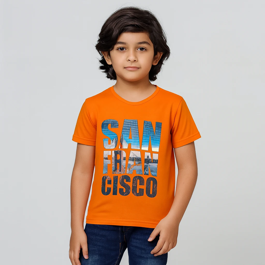Orange San Francisco Graphic T-Shirt