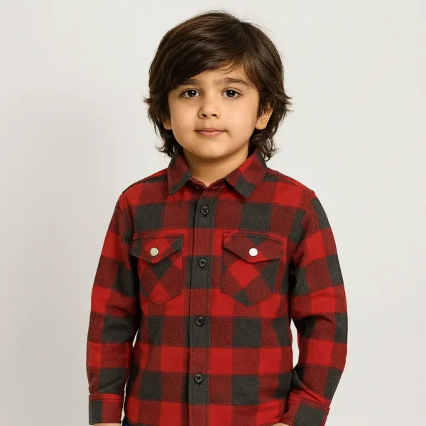 Red and Black Flannel Shirt