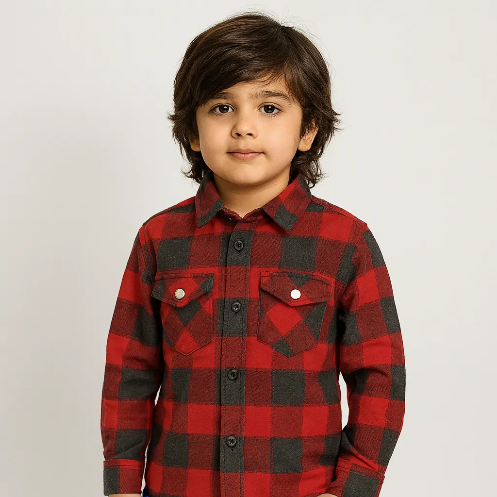 Red and Black Flannel Shirt
