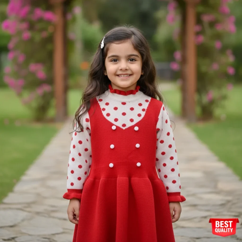 red-polka-dot-dress-for-girls
