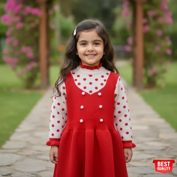 red-polka-dot-dress-for-girls