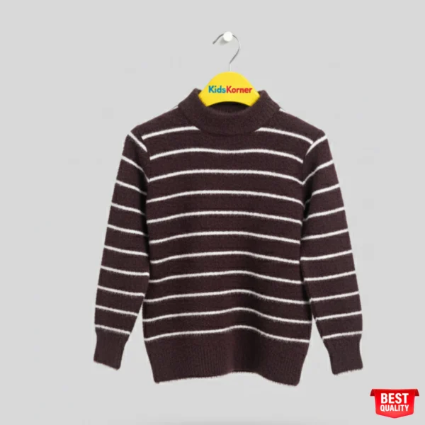 Cozy Striped Knit Sweater for Kids – Soft & Stylish Pullover