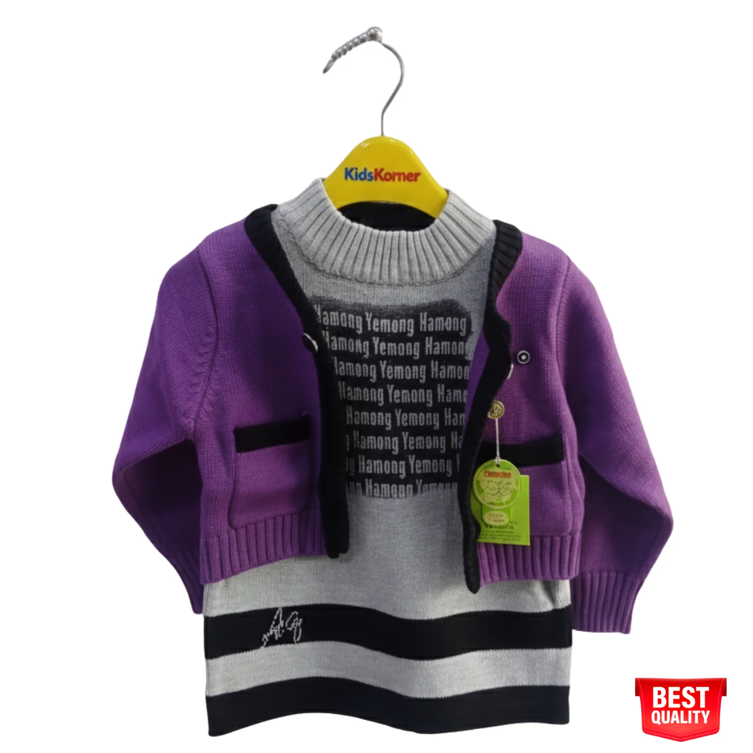 Boys Purple Cardigan Sweater with Gray Inner - Stylish and Cozy Knit Pullover for Toddlers Boys Purple Cardigan Sweater with Gray Inner - Stylish and Cozy Knit Pullover for Toddlers