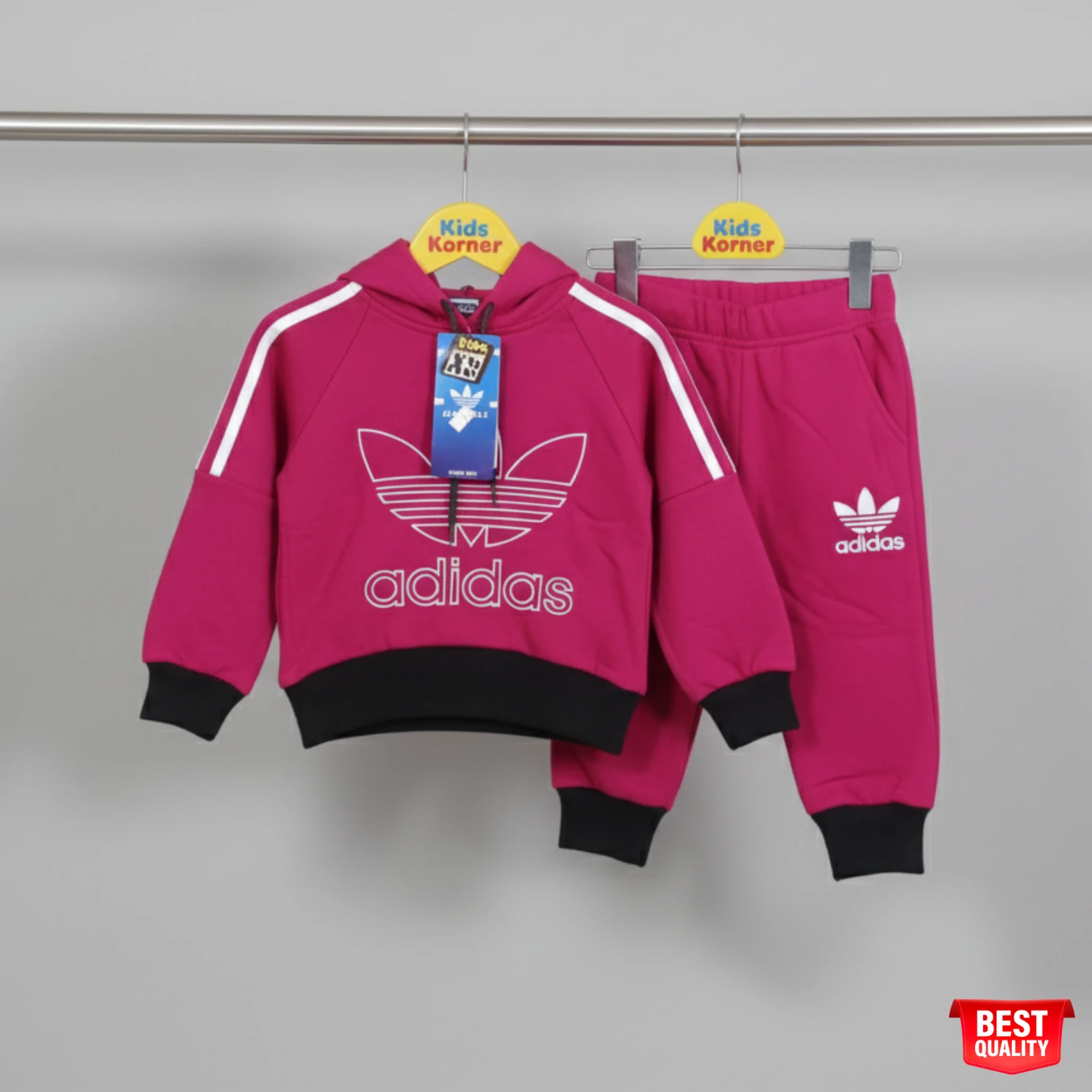 Adidas Kids Pink Tracksuit Adidas Kids Pink Tracksuit